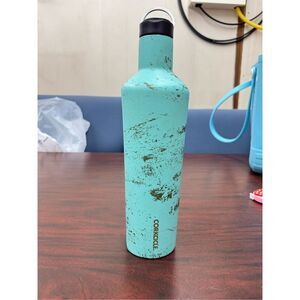 Corkcicle Bail Blue 25oz Bottle with Straw